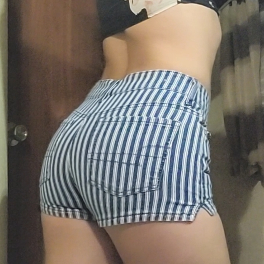 American Eagle Striped Shorts